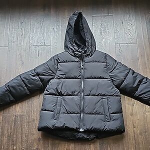 Swiss Tech puffer coat plus size 10/12 black gently used
